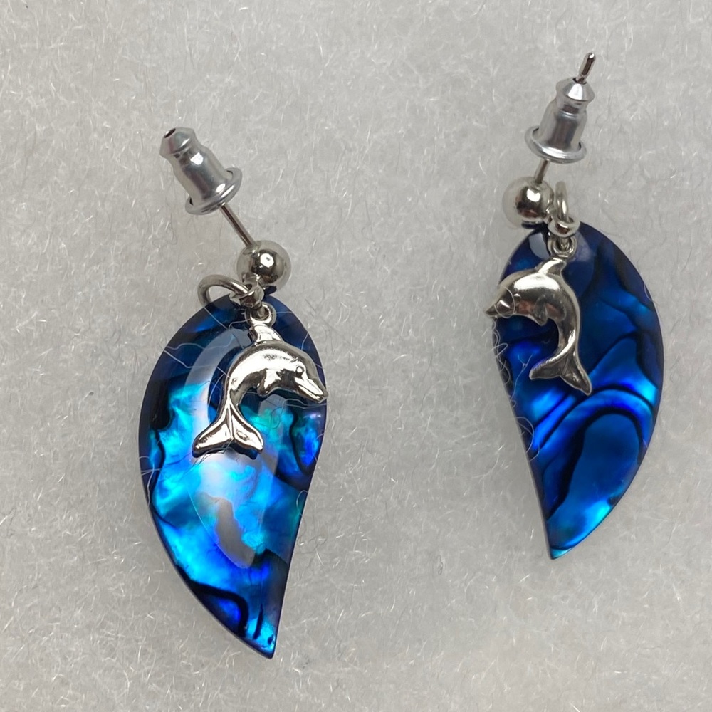 Dolphin-lovers earring set - Picture 2 of 4
